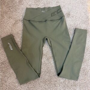 ECHT Seamless Leggings 28” Olive Green - Size Small
